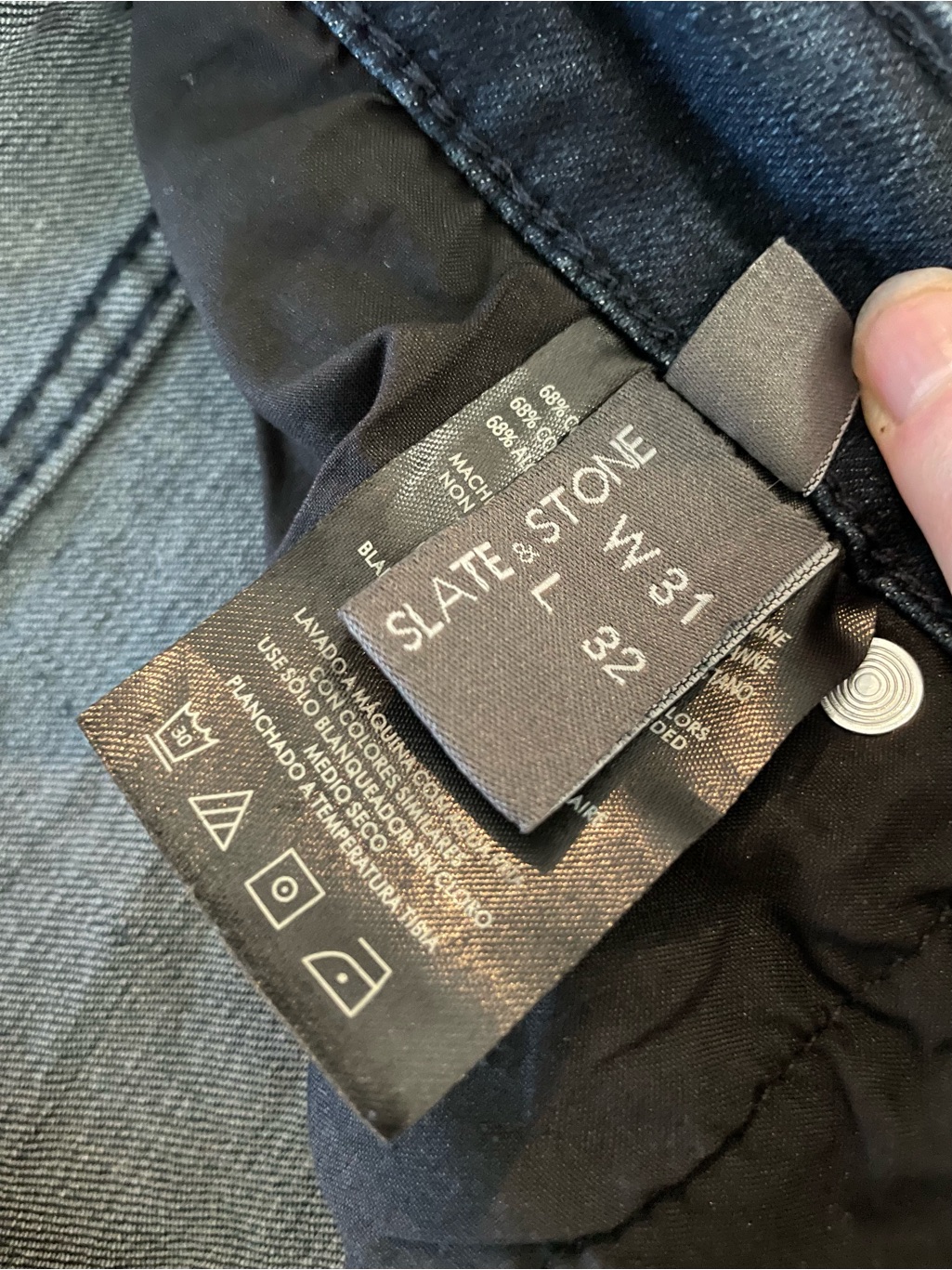 Men's Slim Straight Jeans In Washed Dark Blue — image 4 of 4